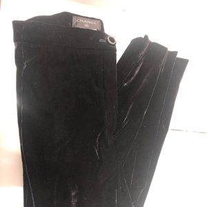 Chanel velvet pants